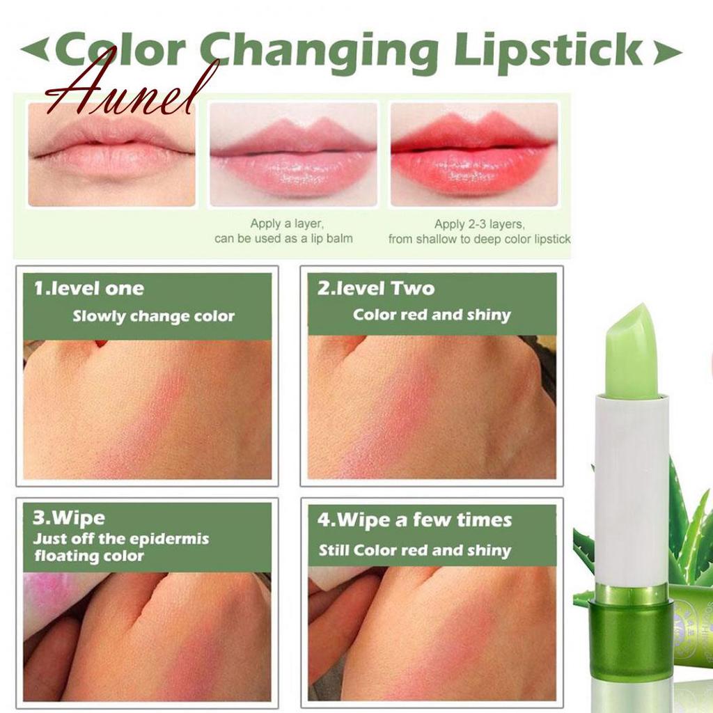 Увлажняющая проявляющаяся помада-бальзам для губ с алоэ вера