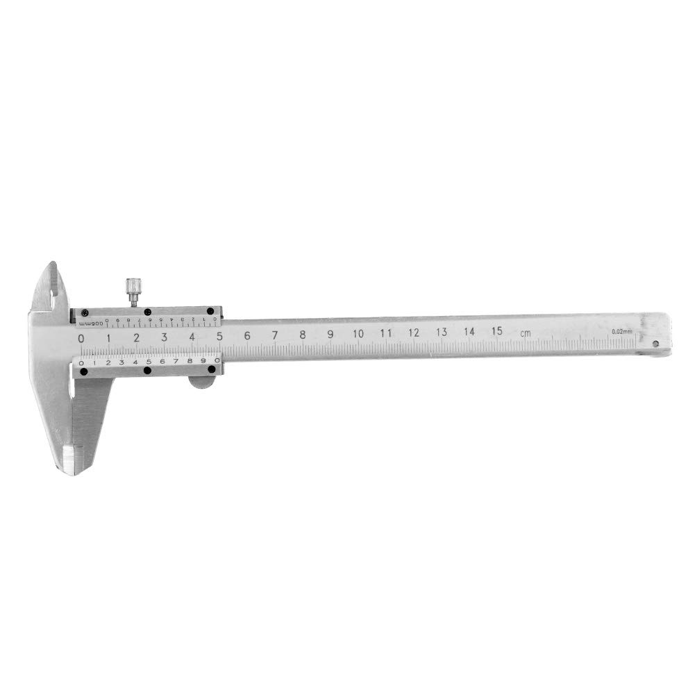 Caliper, Carbon Steel Micrometer Measuring Tool Manual Micrometer Caliper 0.02mm Caliper for Household and Industrial Measurement, 0-150mm Measuring