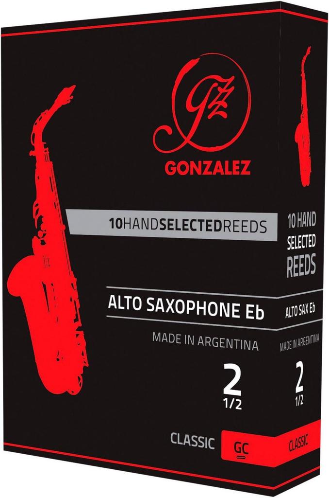 Трости для саксофона-альта Gonzalez Reeds Модель "Classic" (3-12 дюймов)