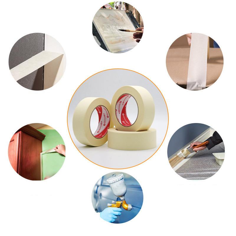 50M Single Side Adhesive Tape DIY Masking Tape for Car Spraying scrapbooking Oil Painting Sketch Drawing Decoration Fixed Glue