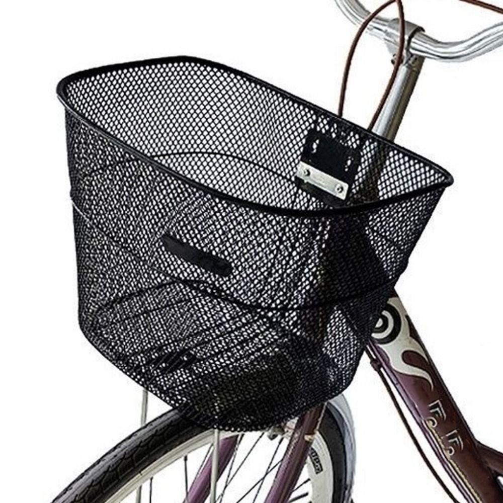 Metal Large Cart Basket Easy To Install Fixed Backpack New Bicycle Front Basket