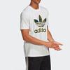 Adidas Футболка с коротким рукавом Originals Trefoil Logo Casual для мужчин, белые FM3337