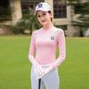 Женская теплая футболка с длинным рукавом PoloGolf - Круглый вырез, Однотонная, Базовый слой для осени/зимы