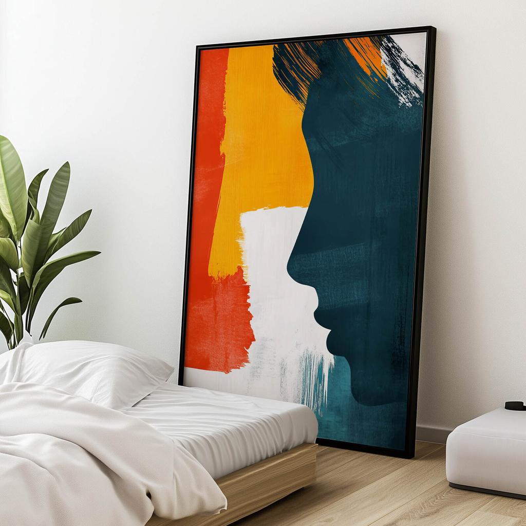 Peace Profile Peace Profile, 40X50 Cm, Black Aluminum Frame, 230 Gsm Matte Paper