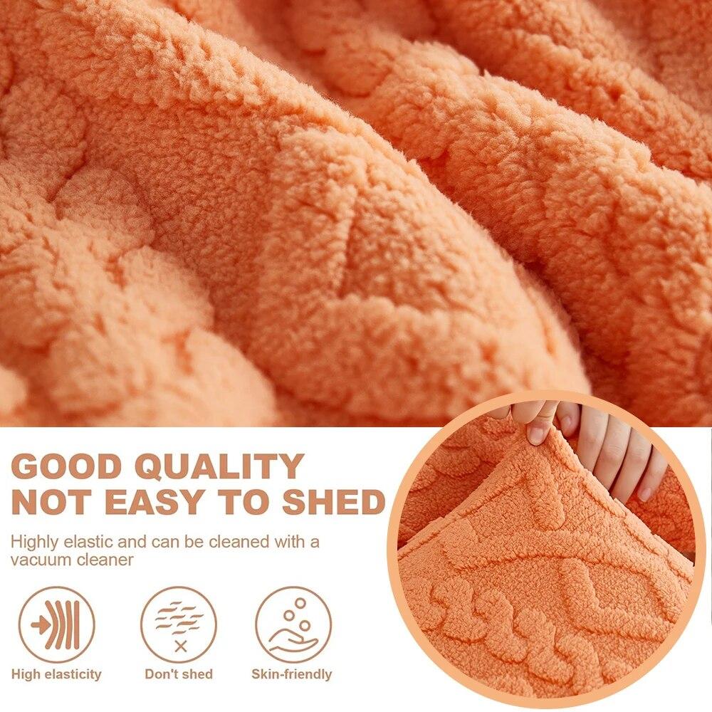 Плюшевый жаккардовый чехол на подушку для дивана, эластичные чехлы для дивана, защита для мебели для гостиной, регулируемый съемный чехол для дивана