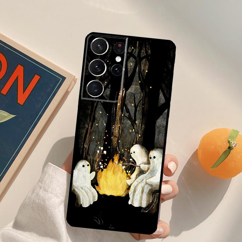 Милый Чехол-Привидение Для Samsung Galaxy S23 S26 Ultra S20 S21 S22 S24 S25 S10 Plus S25 FE Задняя Крышка