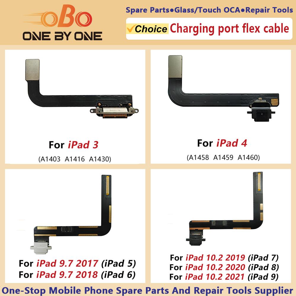 Шлейф USB-разъема для зарядки для Apple iPad 2 3 4 5 6 7 8 9 Поколения 9.7 2017 2018 10.2 2019 2020 2026 Запчасти для ремонта