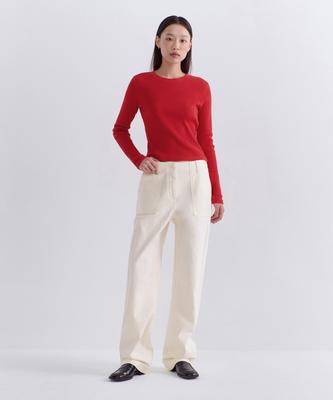 MUSINSA STANDARD WOMAN Женские брюки-карго (реплика) [Кремовый]