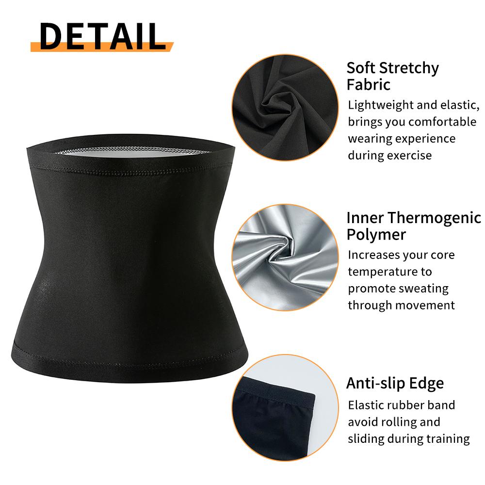 Women Belly Sweat Band Waist Trimmer Belt Fat Burning Stomach Wraps Weight Loss Slimming Body Shaper Sauna Waist Trainer Corset