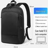 BANGE Ultrathin Expandable Waterproof Backpack for Men - Large Capacity Business & Multifunctional Laptop Bag