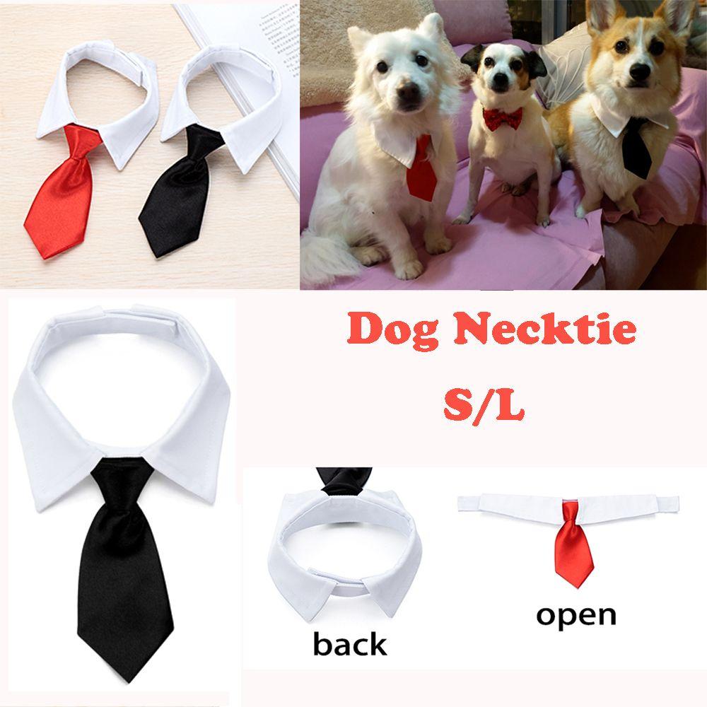 Comfortable Tuxedo Bow Ties Cute Adjustable Formal Tie Dog Necktie White Collar Pet Accessories