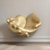 Пальмовая скульптура ювелирная тарелка настенное искусство статуэтка рука лоток для хранения смола золотистый