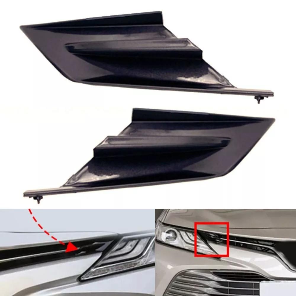 1 пара накладок на решетку переднего бампера для Toyota Camry L LE XLE 2018-2020