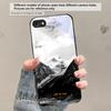 Пышный лес из листьев Для iPhone 17 Air 16 E 15 Plus 14 Pro Max 13 12 mini 11 5 6 7 8 Plus XR XS Max SE Черный стеклянный чехол для телефона