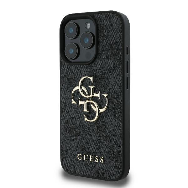 Etui do iPhone 16 Pro Max czarne Guess Hardcase Big Logo