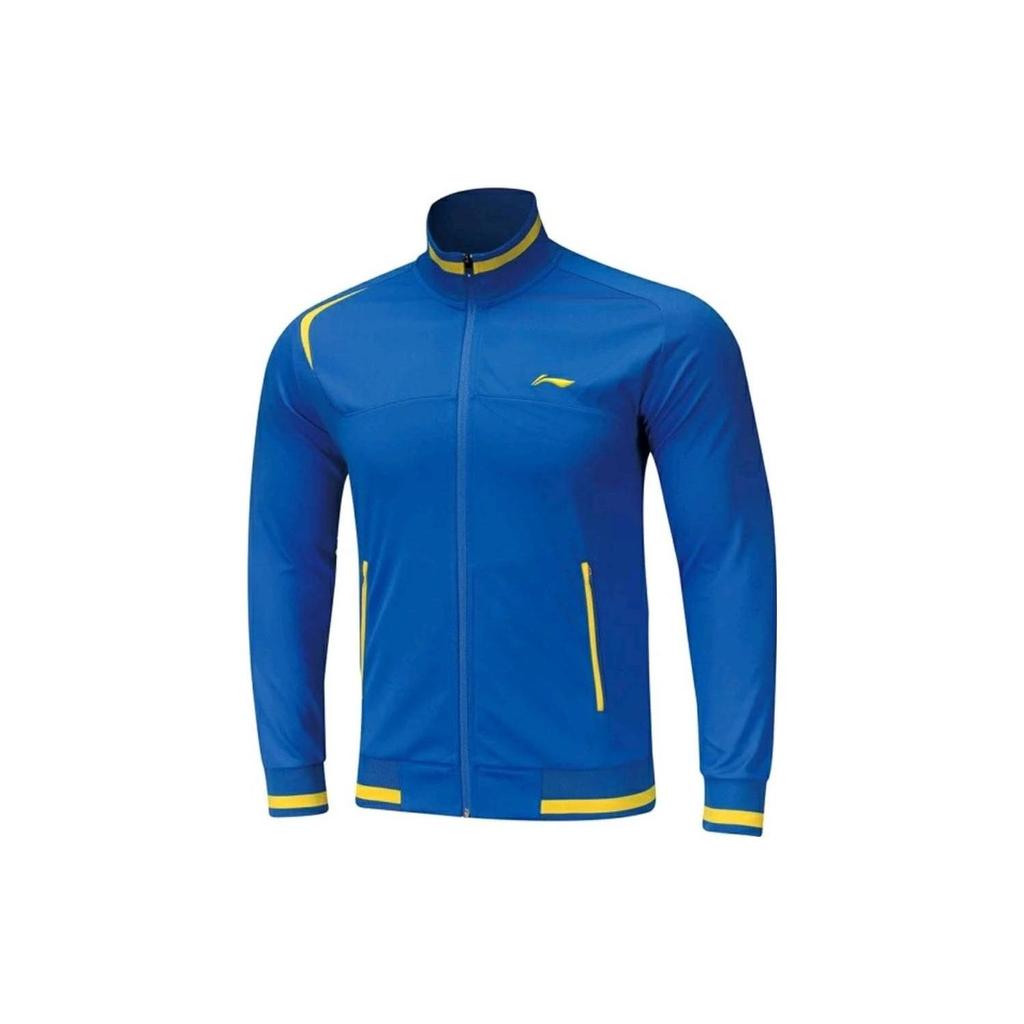 Li Ning однотонная спортивная повседневная куртка унисекс синяя AWDM545-1