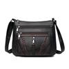 Large Capacity Women PU  Shoulder Bag PU Leather Messenger Bag Crossbody Handbag  Streetwear