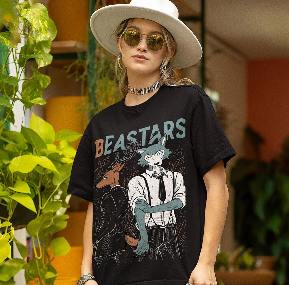Beastars Легоши Beastars Футболка Девушка Аниме Японский Стиль Подарки Футболка Все Размеры