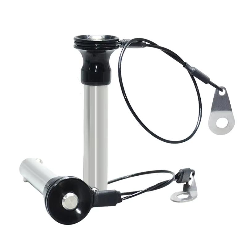 2PCS Ball Lock Pin Diameter 5/6/8/9.5/10/12/16/20mm Length 10-100mm Top-Out Type Quick Release Pin Plunger Pin With Rope