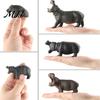 Реалистичная статуэтка речного коня, имитация фигурки бегемота, скульптура бегемота, образовательная модель-игрушка для стола