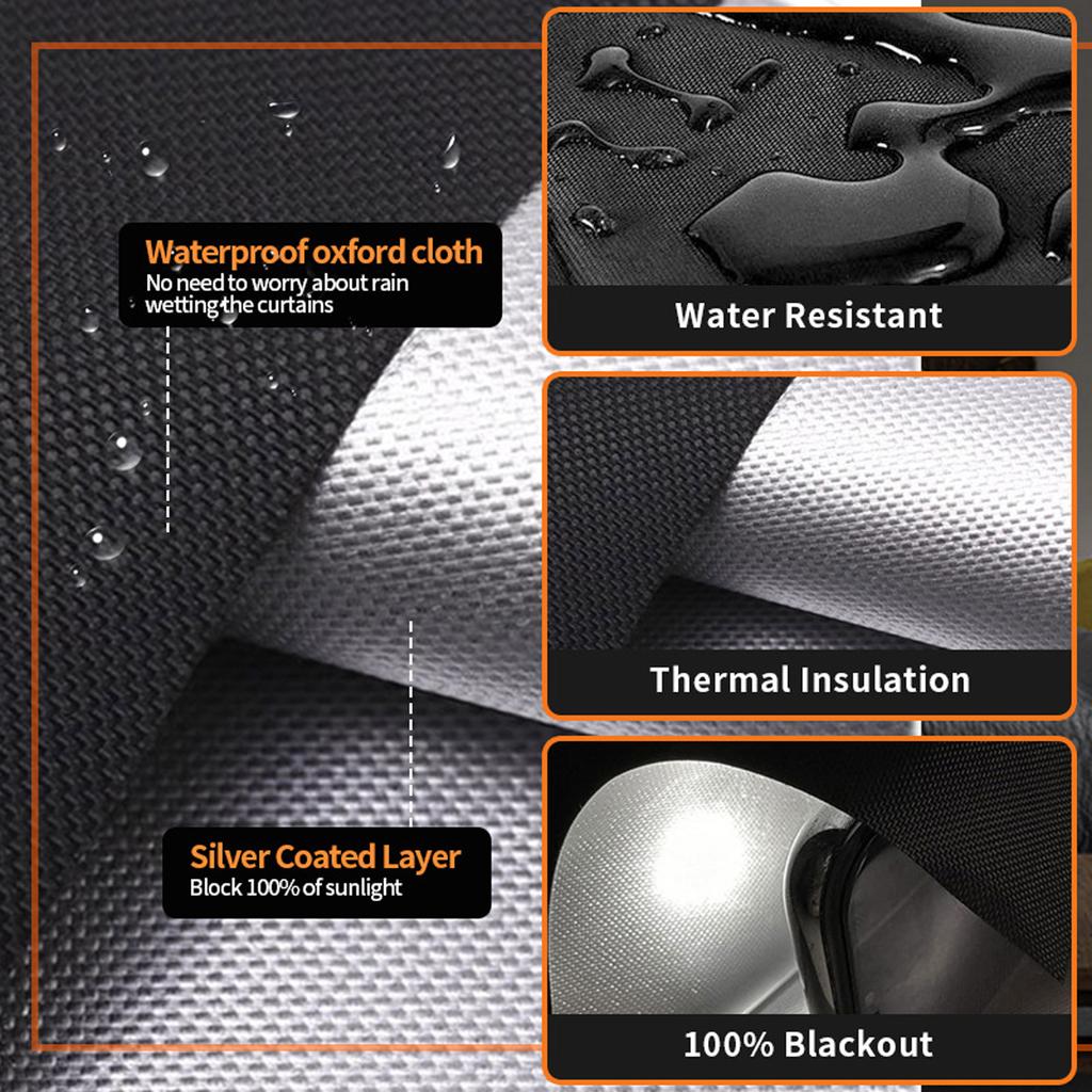 Blackout Curtains Bedroom Portable Shades No Drilling Travel Blinds Sun Light Blocker Window Cover Curtains Nursery Dorm Room