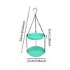 Кормушки для птиц для подвесного украшения сада и двора на открытом воздухе с террасой с двойной пластиной на