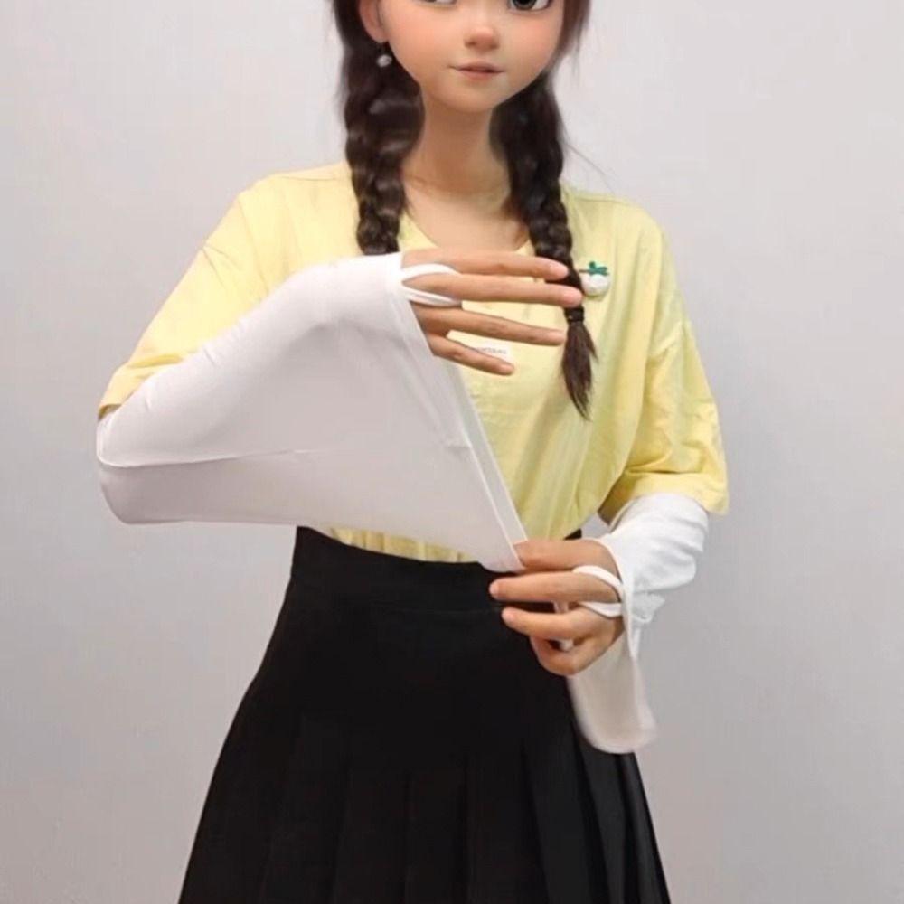 Sleeves Summer Sunscreen Sleeves Women Arm Sleeves Ice Silk Arm Sleeves Driving Sunscreen Sleeves