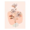 Watercolor Abstract Wildflower Flower Pink Prints Poster Canvas Painting Modern Wall Art Pictures Living Room Bedroom Home Decor