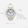 Watch Analog Leather Strap Simple Easy To See Alamo Gray [Fieldwork] Women's ST293-2