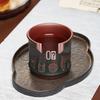 Yixing Zisha Master Teacup with 24 Solar Terms Engraving