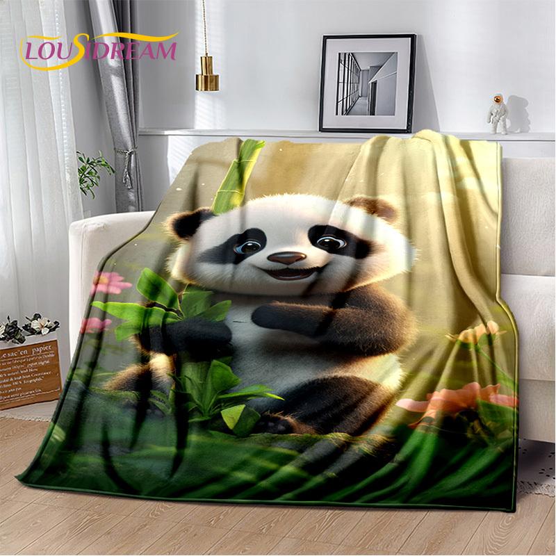 3D Dream Animal Cartoon Panda Милое одеяло, мягкое покрывало для дома, спальни, кровати, дивана, пикника, путешествия, офиса, покрывало, детский подарок