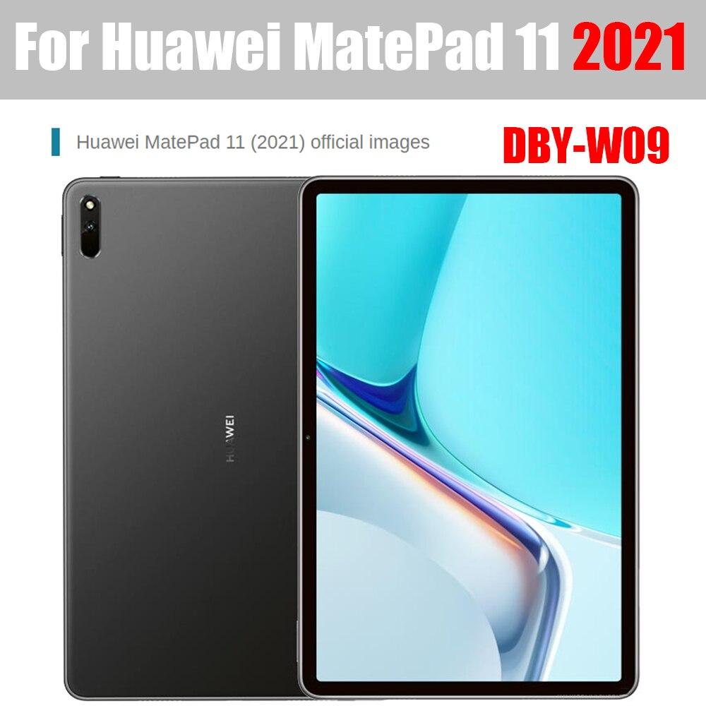 Чехол для планшета 2 в 1 со стеклом для Huawei MatePad 11 2021 10,95, силиконовый мягкий корпус, чехол для подушки безопасности из ТПУ, прозрачный защитный чехол для DBY-W09