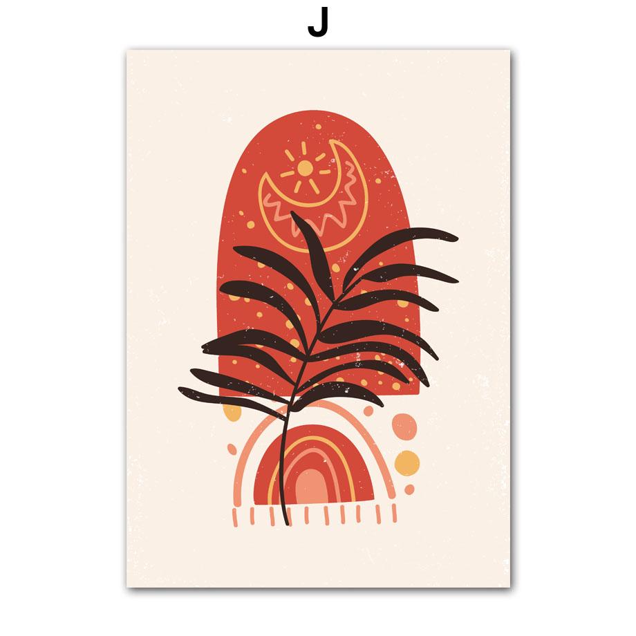 Настенная картина на холсте, красная, желтая линия, девушка, ветка ивы, минималистичные украшения для гостиной, постеры и принты, настенные панно