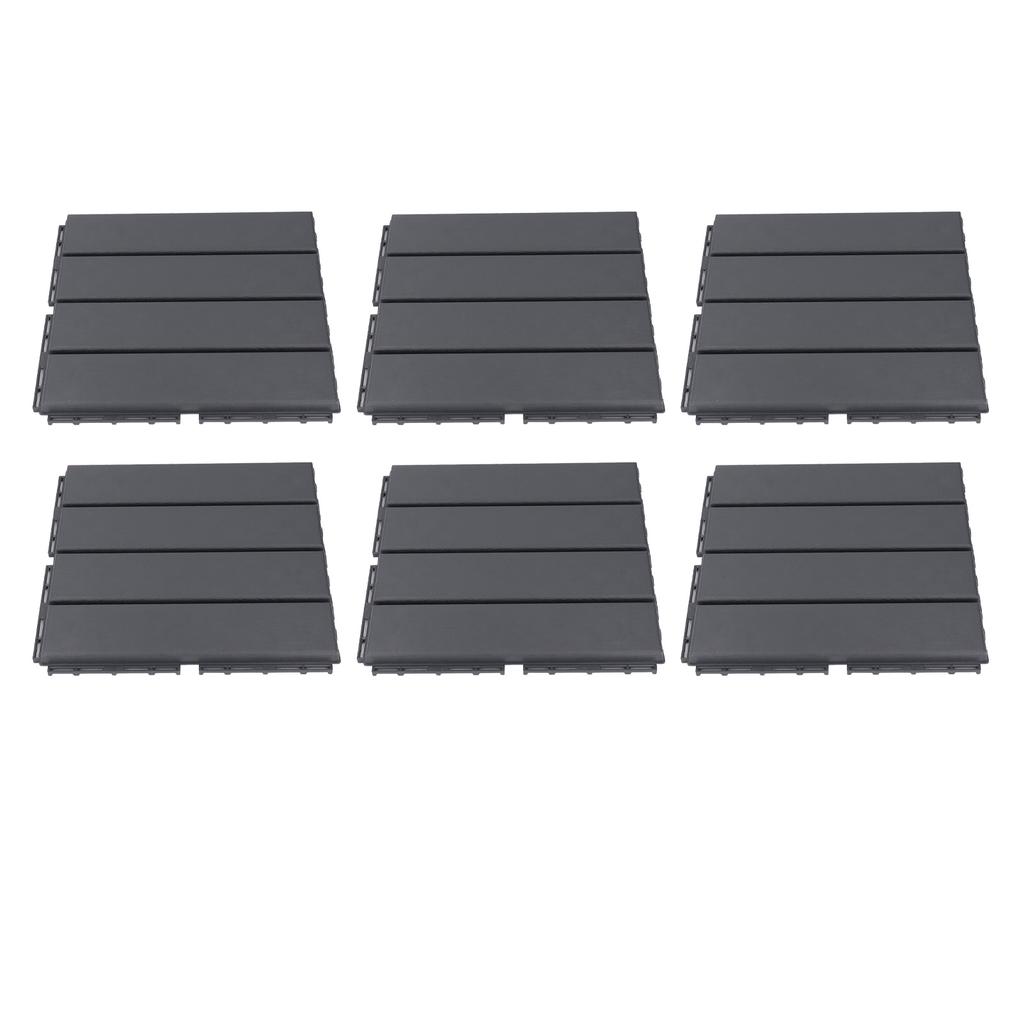 36 шт. пластиковых блокирующихся плиток 12x12 дюймов, напольная плитка для патио, веранды, балкона