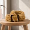 Pin Buckle Fluffy Waist Belt Adjustable Vintage Waist Seal Punk Faux Fur Waistband  Concert