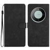 Для Huawei Mate 60 Чехол Folio Flip Solid Color Skin-touch Phone Stand Leather Cover