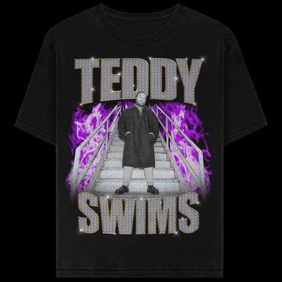 Retro Teddy Swims Tshirt New Black Cotton All Size S5XL Gift Fans 7HRC84 Unisex T-Shirt