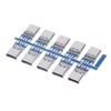 10Pcs Usb 3.1 Type C Connector 14 Pin Female Socket Receptacle Through Holes