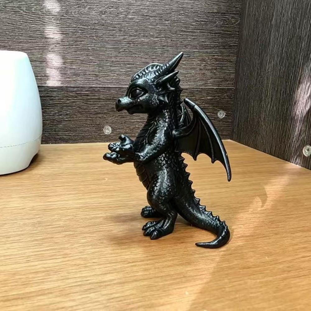 Vintage Style Dragon Shaped Pen Holder 3D Printed Dragon Stationery Storage Desktop Decor