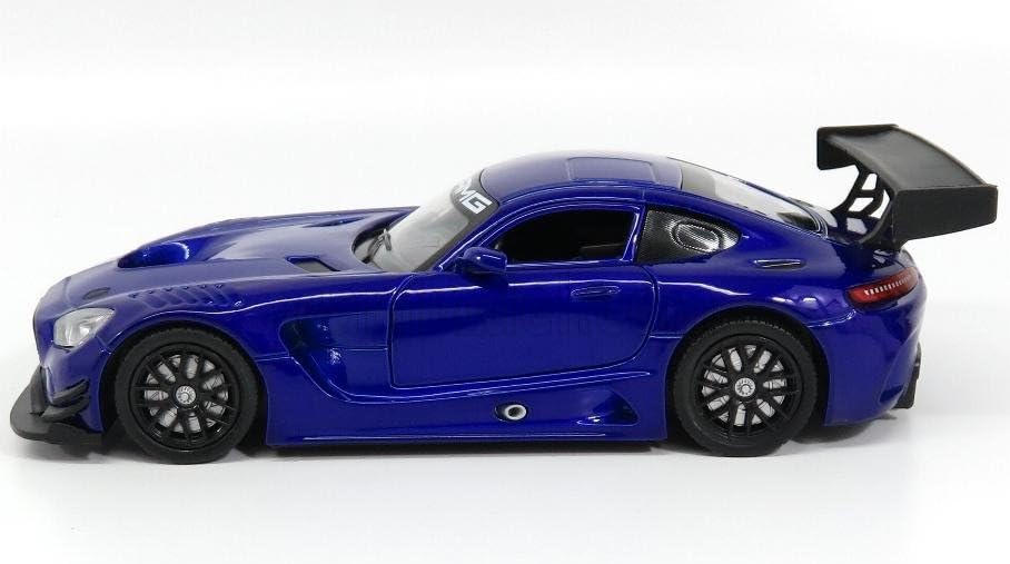 Модель Motor Max diecast AMG GT3 2016 Яркий с открывающимися дверями и каркасом Безопасности Артикул 73386BL 1/24 автомобиль Mercedes-Benz Синий. номер