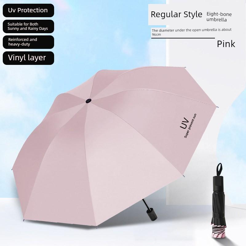 Official Genuine Sunshade Umbrella, Large, Thickened, Reinforced, Foldable, Dual-Use for Sun and Rain, Sun Protection and Rainproof