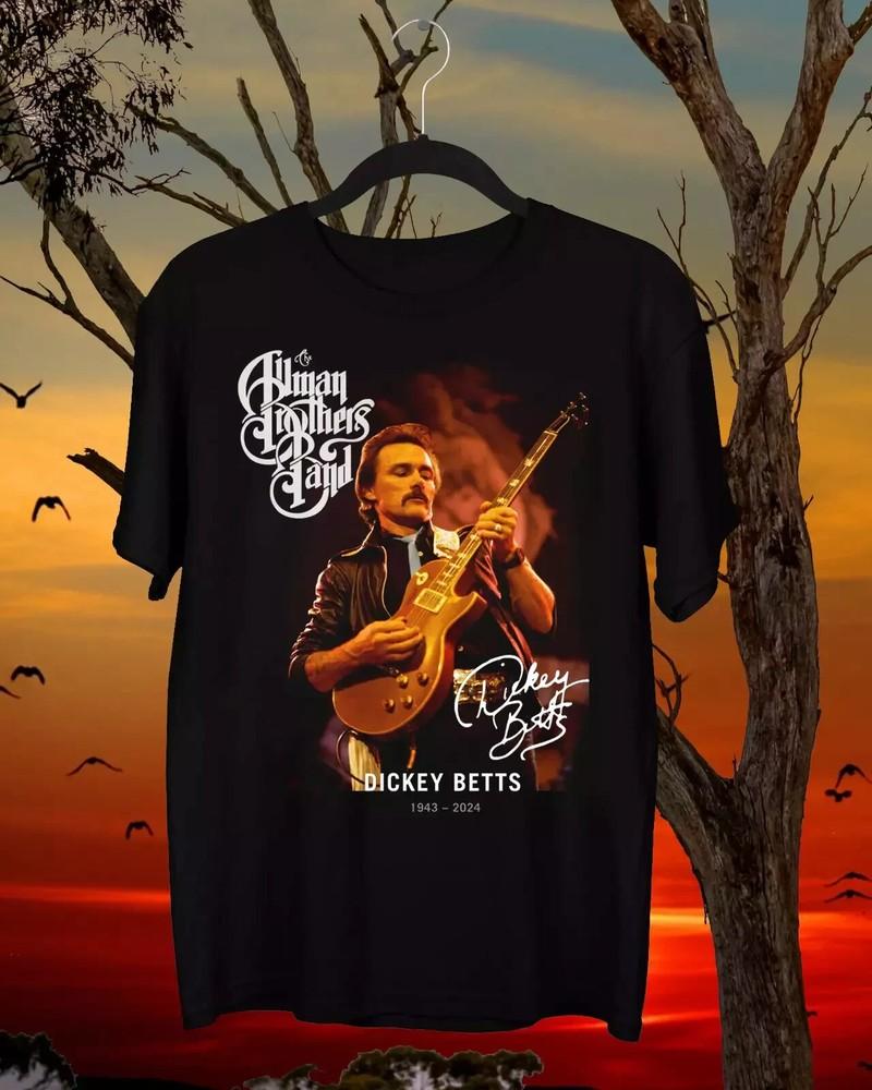 Dickey Betts 1943 2024 T-shirt Black Gift For Fan S to 345XL