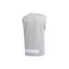 adidas Оригинальный спортивный жилет Trefoil Mic Tank BB для мужчин, топы, белый GP3484