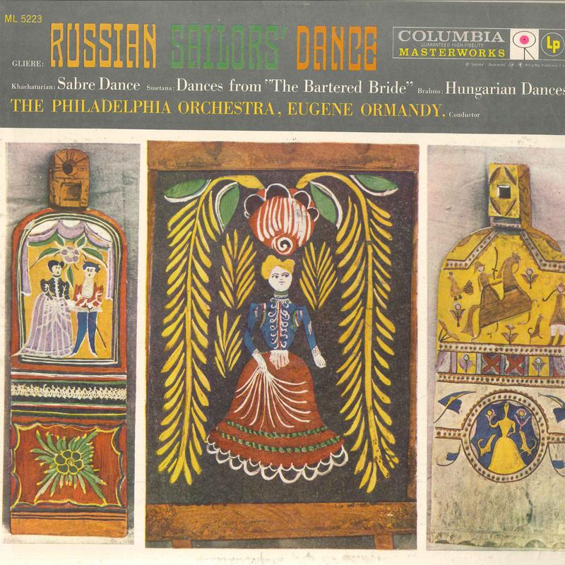 LP Record GLIERE EUGENE ORMANDY PHILADELPHIA - Russian Sailors' Dance ML5223 COLUMBIA 1957 US Classical Used