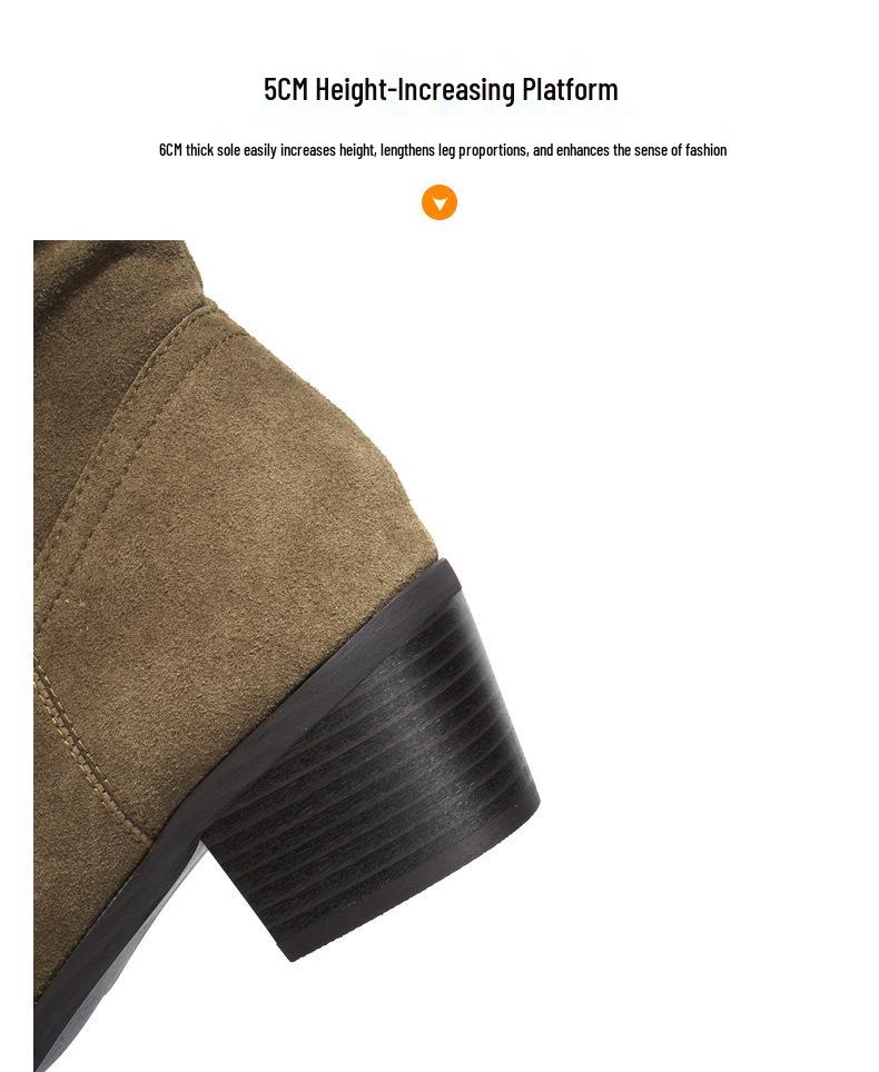 Binli Women's Autumn Brown Western Ankle Boots - Faux Leather Cowboy Style with Stacked Heel, European and American Fashion.