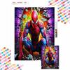 Full Round Diamond Painting Spider-man Breaking Through The Wall Art Rhinestone Picture Mosaic DIY 5D Cross Stitch Embroidery Home Decoration
