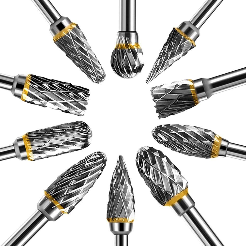 Электрическая шлифовальная головка из карбида вольфрамовой стали для фрезерного станка Dremel Burr Drill Bits Rotary Tool