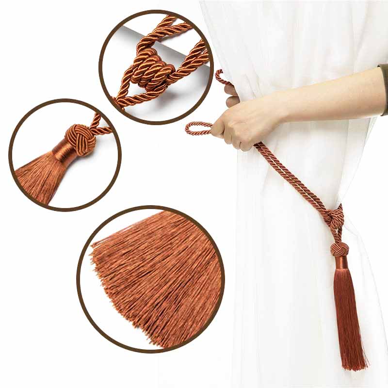 1 шт., высококачественные подхваты для штор ручной работы, ручные тканые подхваты, домашние декоративные кисточки, подхваты, 12 цветов