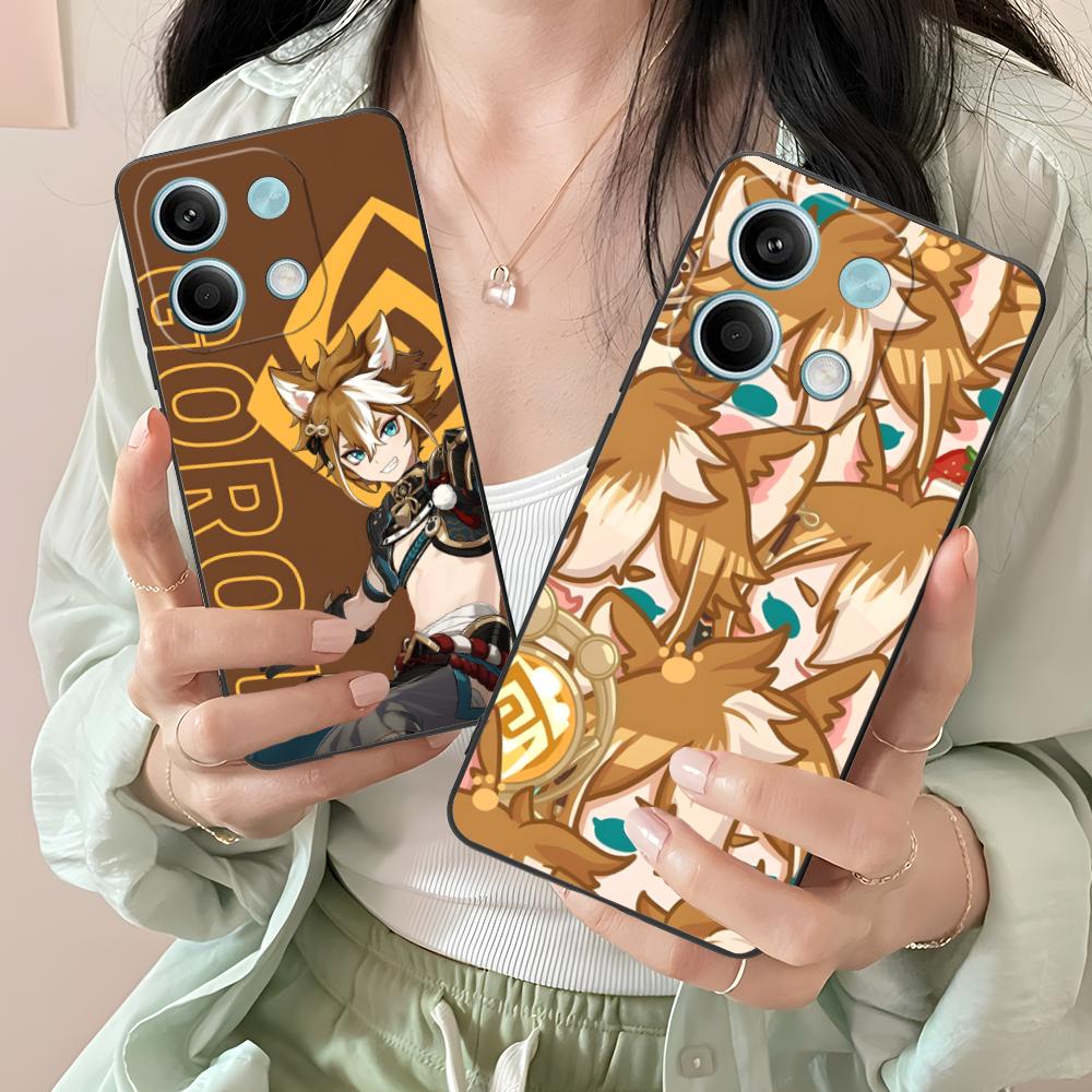 Game GI Gorou Mobile Phone Case for Xiaomi Redmi 15 14 13 12 A5 3 2 1 C Plus 4G 5G Colorful Printing Cover Luxury Cover