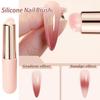 Силиконовая кисть для нейл-арта Многоразовая Универсальная Ручка для нанесения зеркальной пудры Пигмента Градиентного Затенения Легко использовать Инструмент Кисти для ногтей